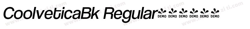CoolveticaBk Regular字体转换